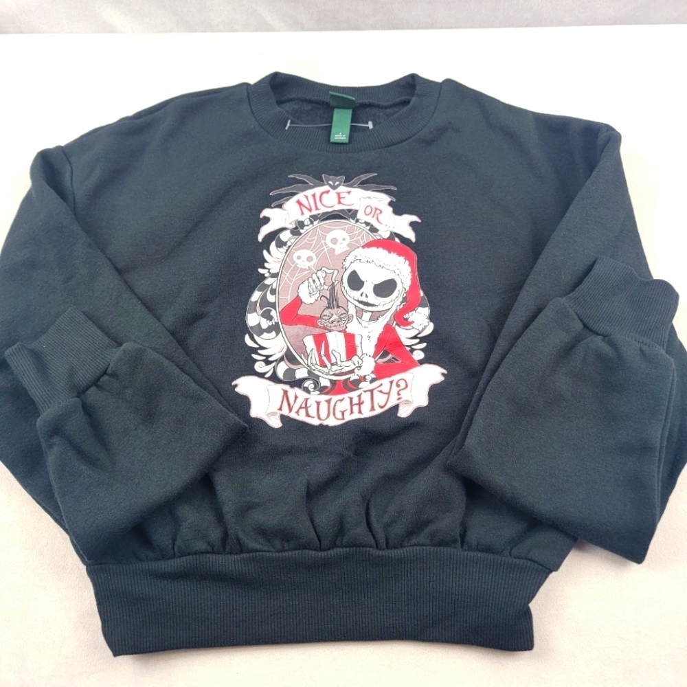 NWOT Wild Fable black cropped Jack Skellington Nightmare Before Christmas Sm